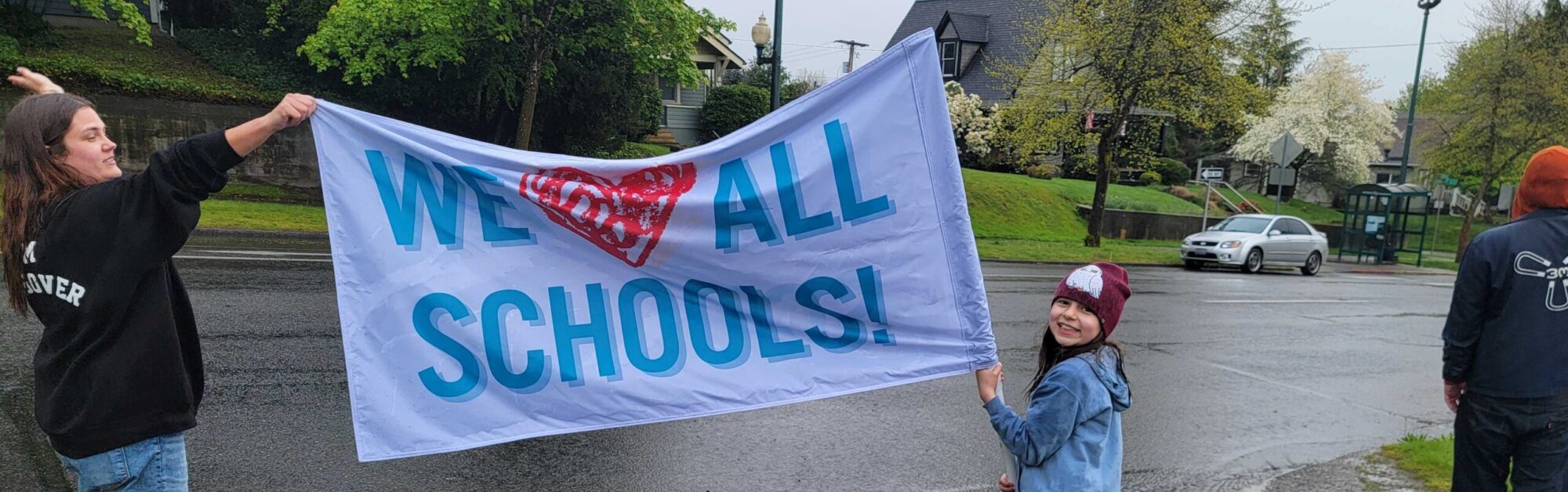 We Love All Schools Flag