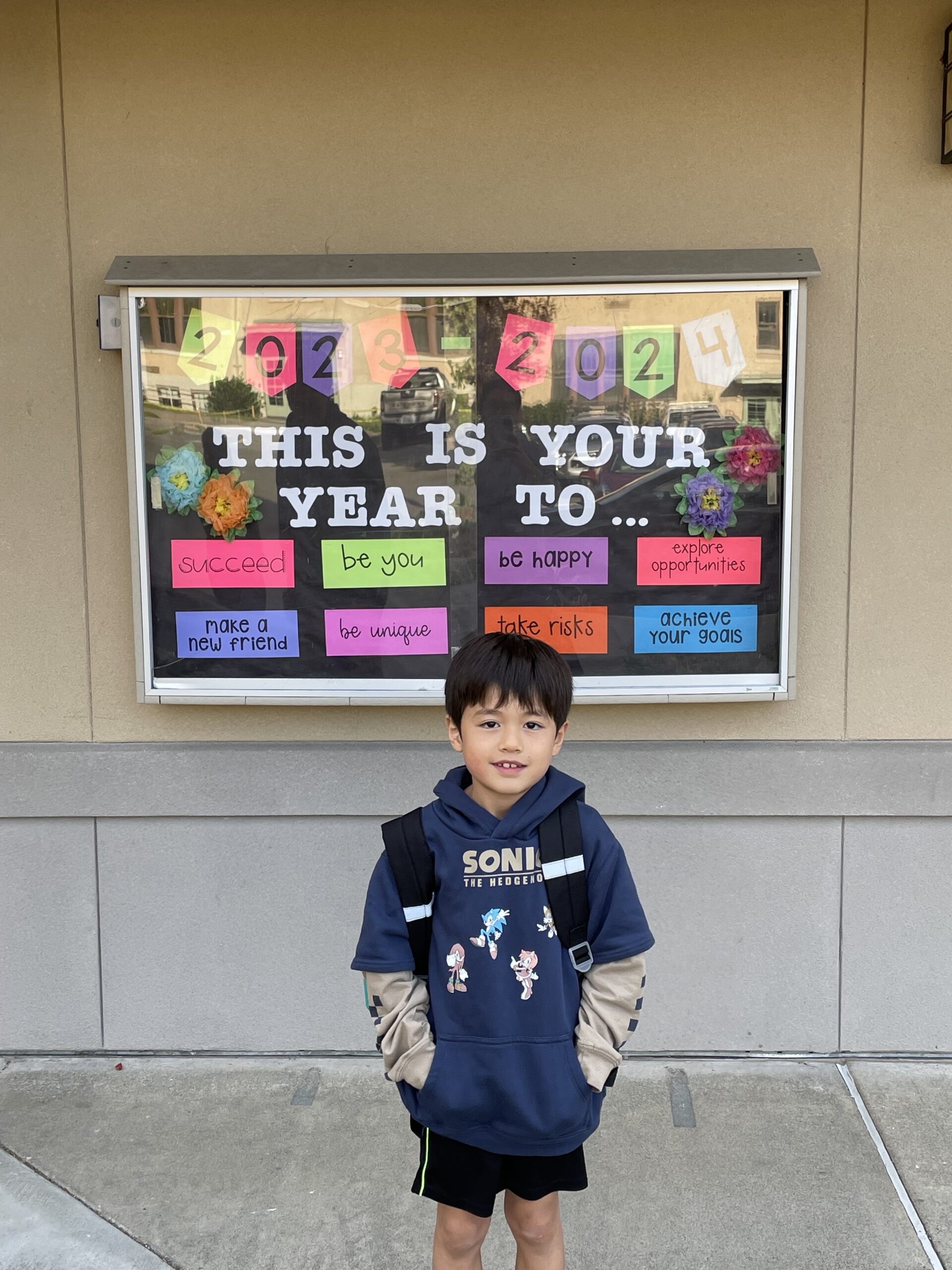 Young Asian Boy at Elementary School