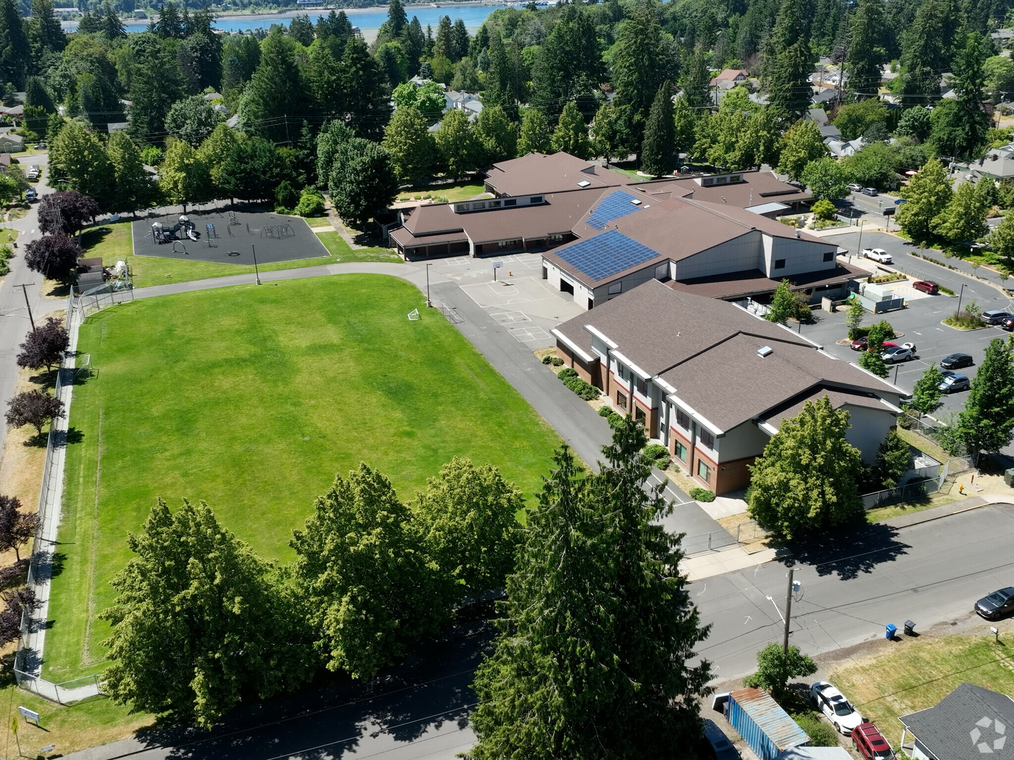 Aerial of Reeves Middle School