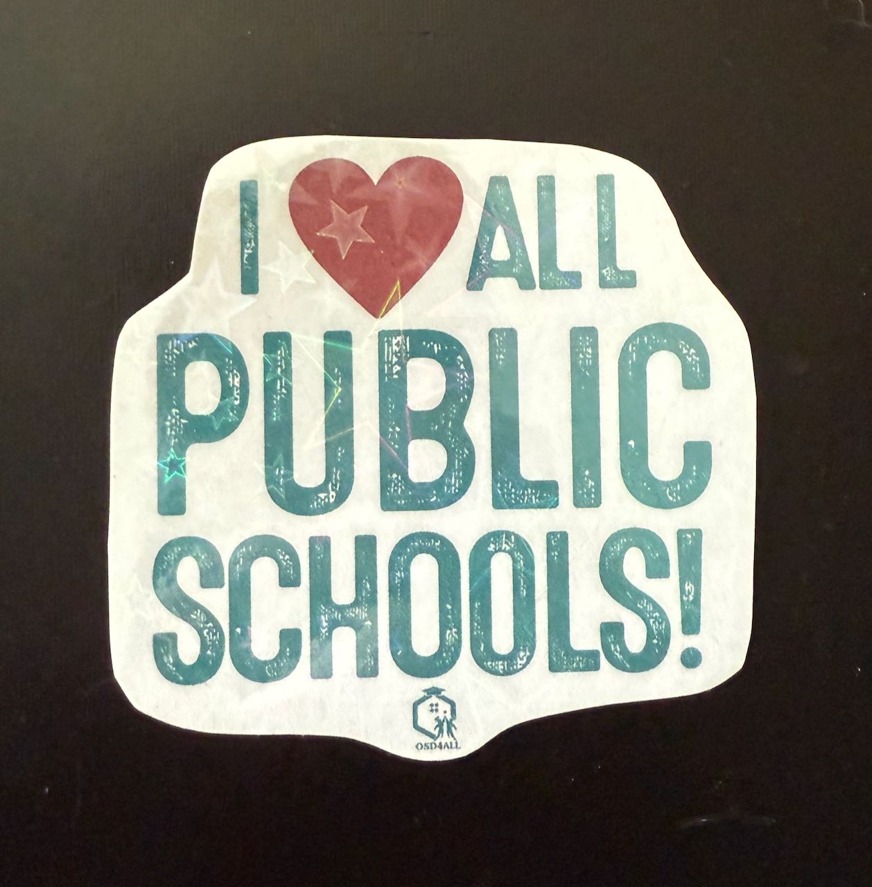 I ❤️ ALL PUBLIC SCHOOLS Stickers