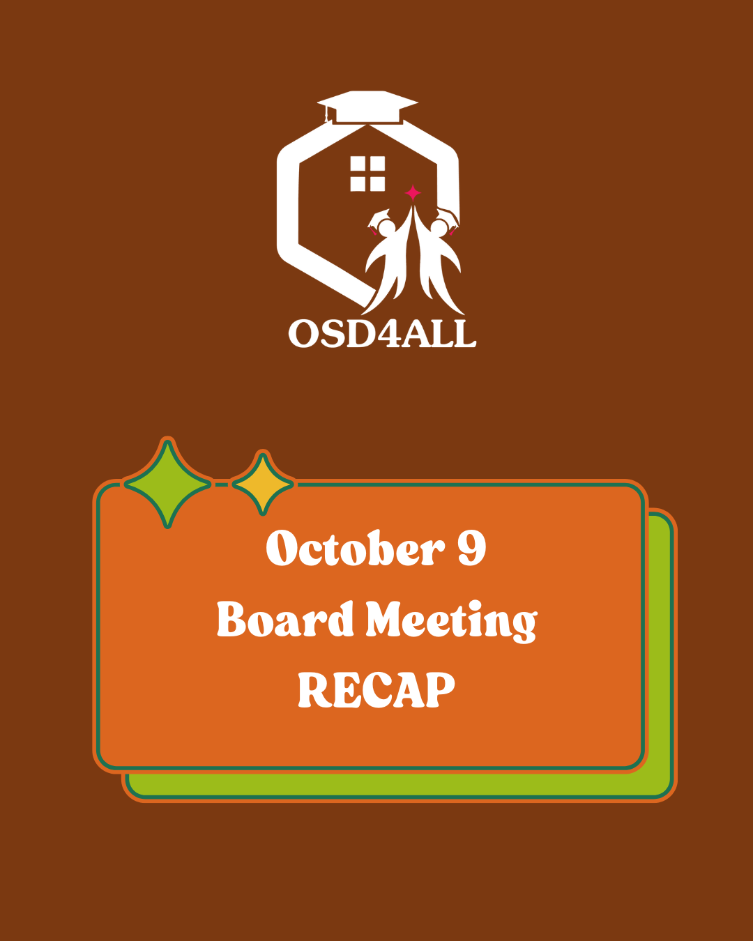 October 9 Board Meeting Recap