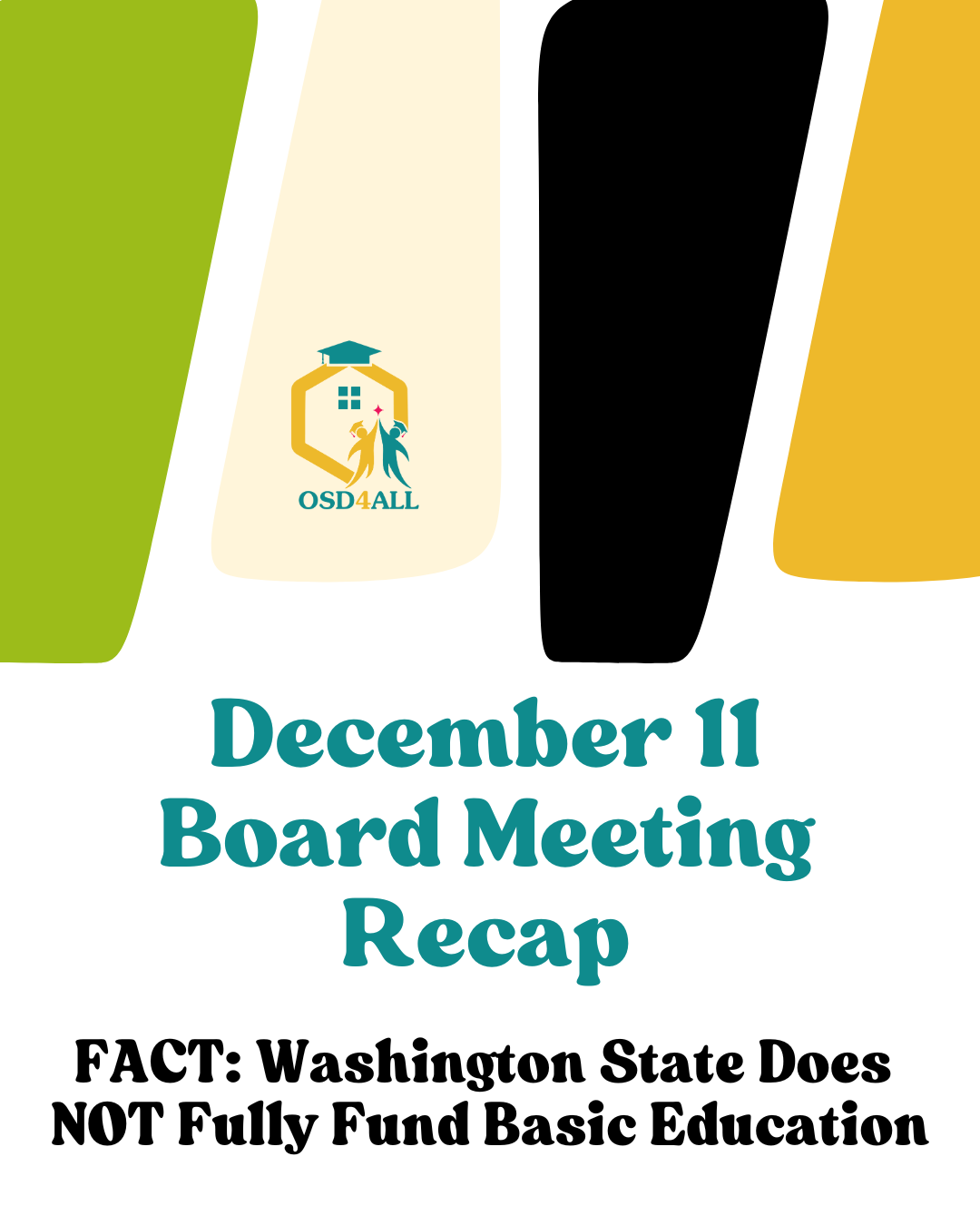 FACT: Washington State Does NOT Fully Fund Education.