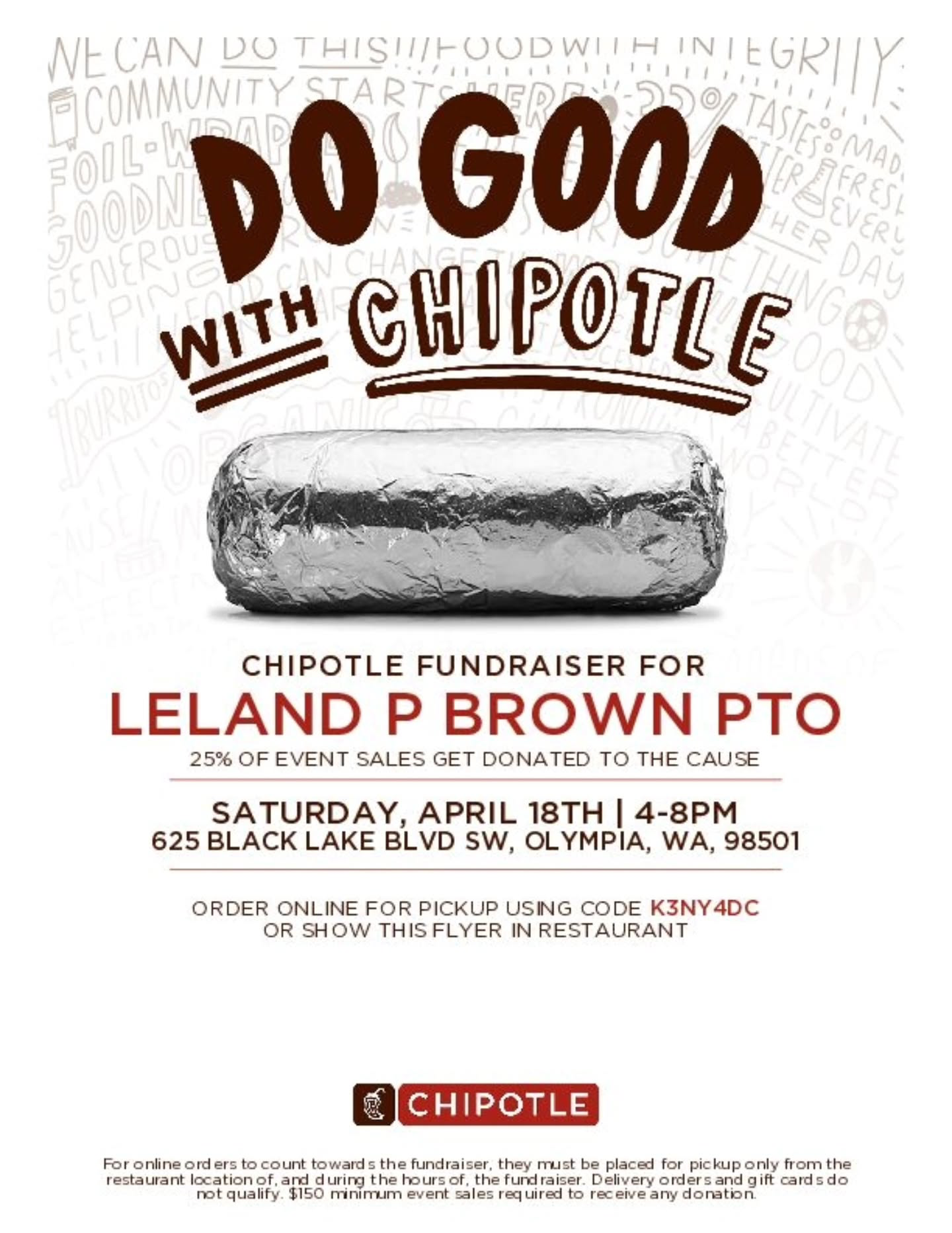 LP Brown Chipotle Fundraiser