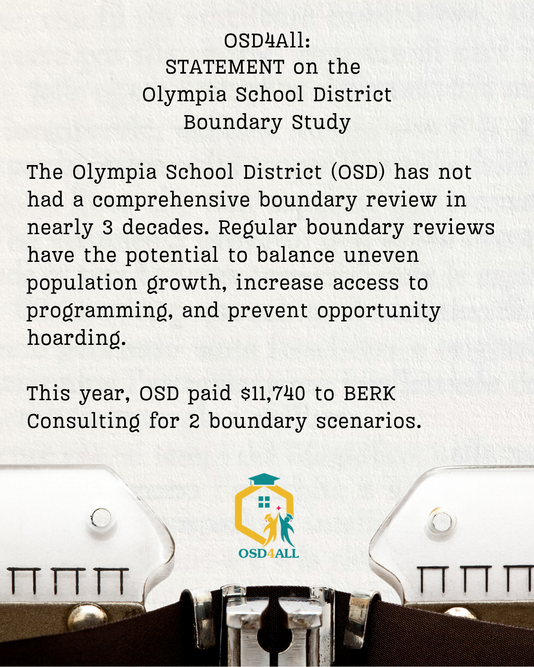 Boundary Review Statement